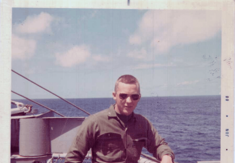 Ron Winter on the USS Princeton