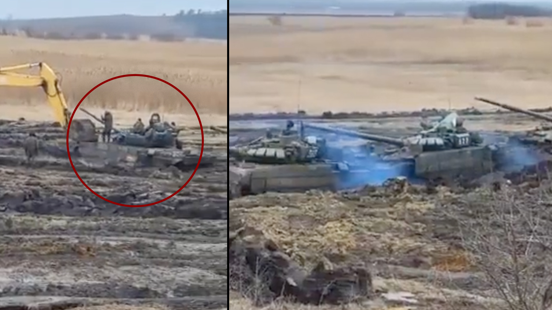 russian tanks mud