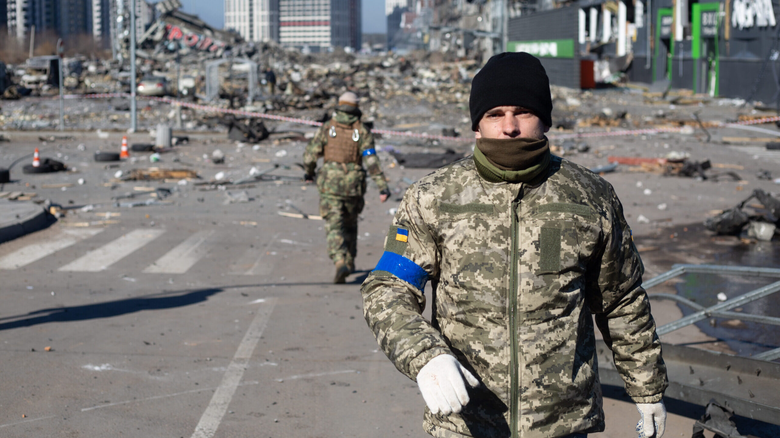 Russian Air Strikes Hit Shopping Mall In Kyiv