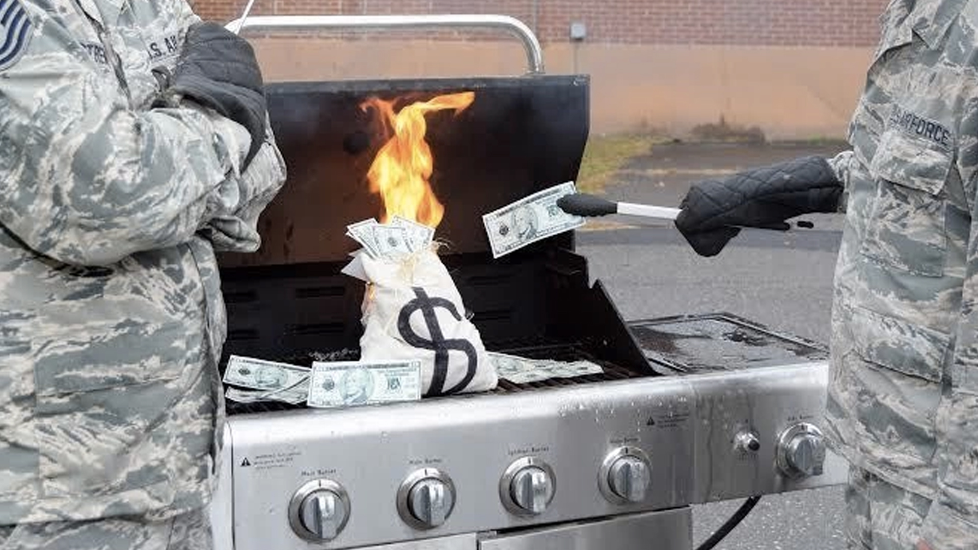 burning money