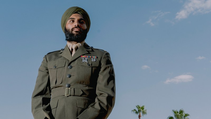 A Marine officer is fighting for his religious right to wear a beard