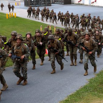 Marines with CLR-37 conduct combat conditioning