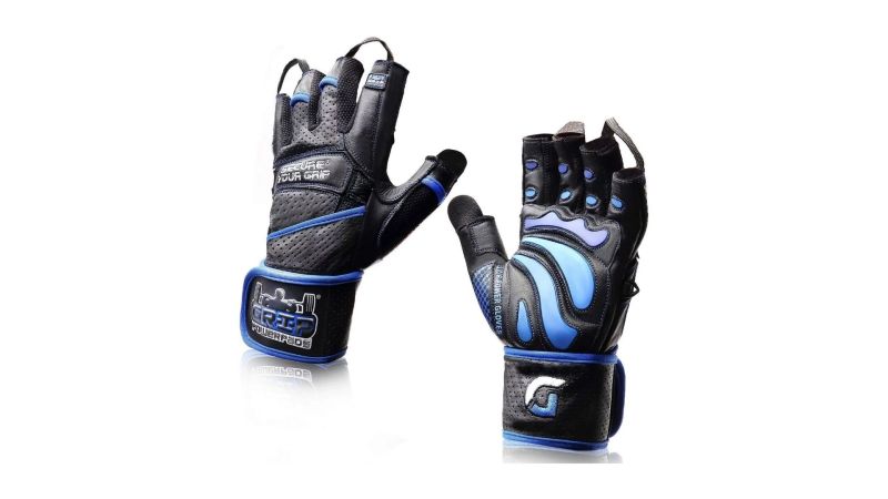  Grip Power Pads Leather Gloves