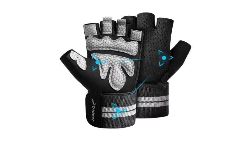  Trideer Breathable Exercise Gloves