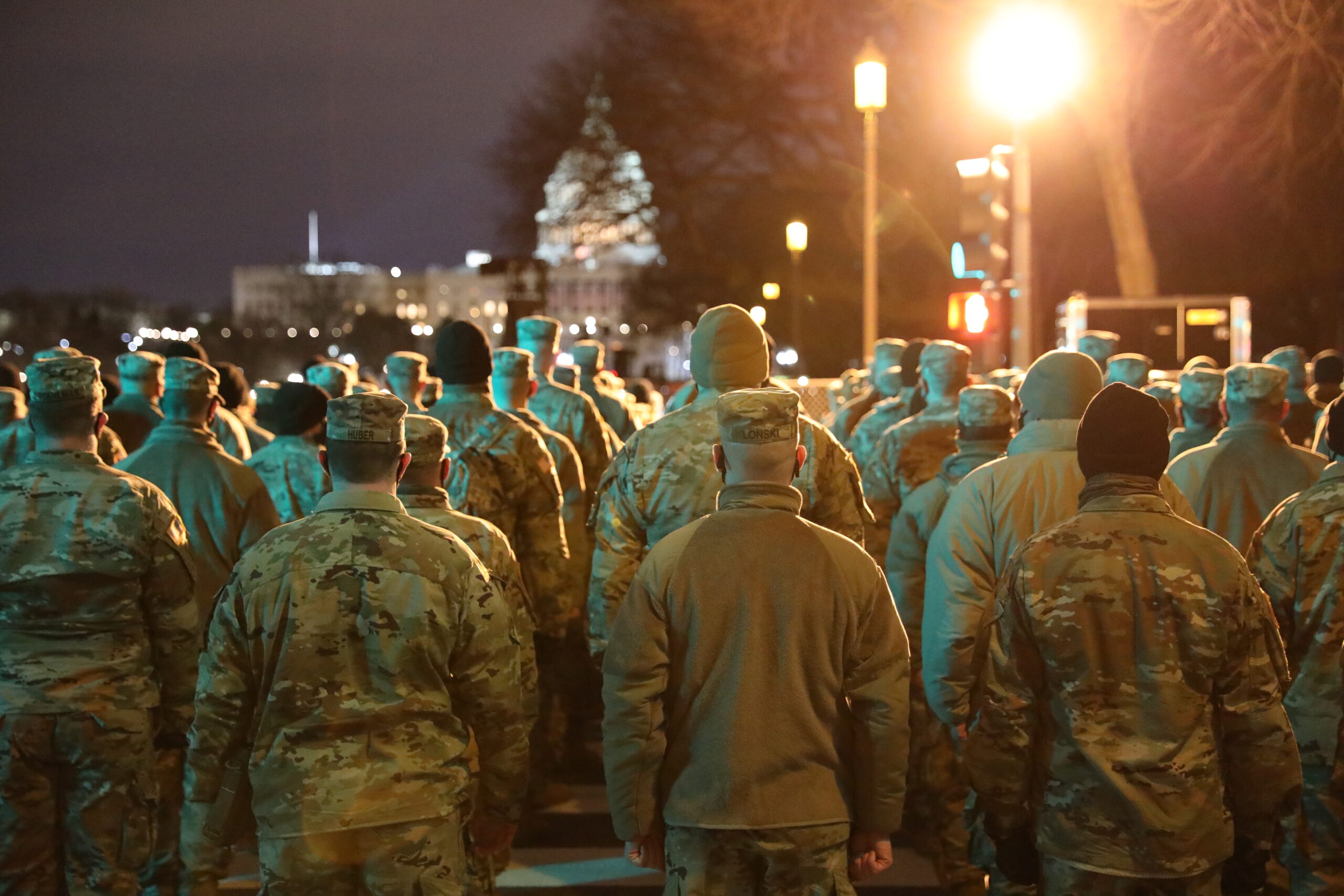 Troops in formation