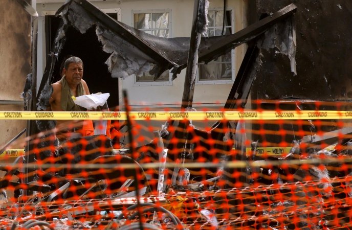 Fire tore through tiny homes sheltering unhoused veterans in Los Angeles