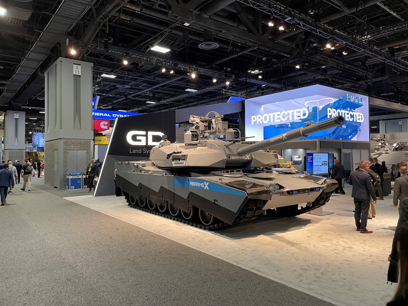 Everything under the hull of the AbramsX main battle tank