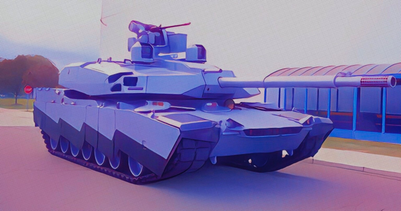 Everything under the hull of the AbramsX main battle tank