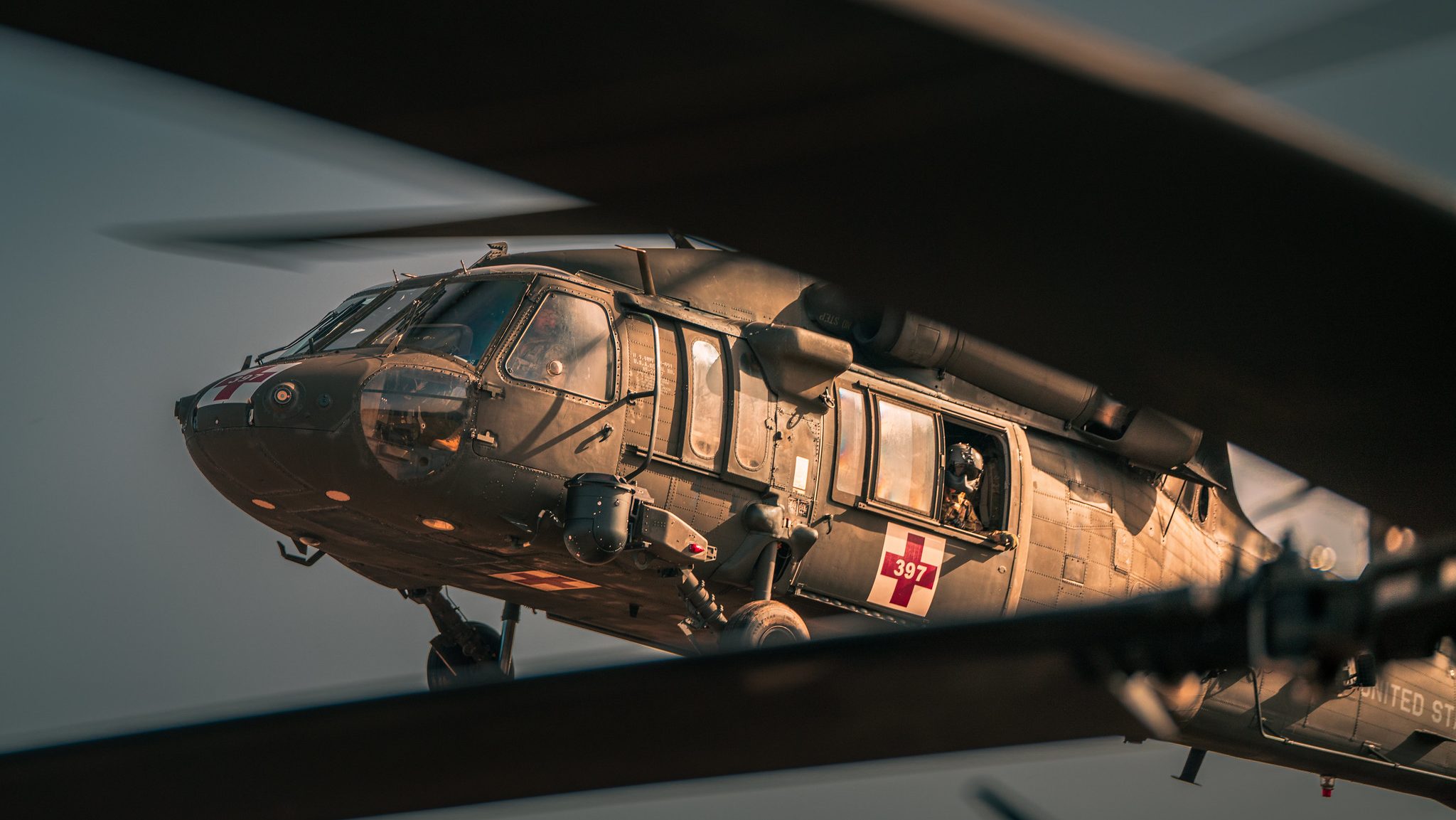 UH-60 crews rehearsed emergency patient movements in Germany from Feb. 22-25 in preparation for Defender Europe 21. Army photo by Maj. Robert Fellingham.