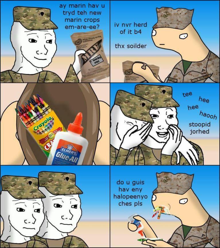 When did Marines really start eating crayons: An investigation