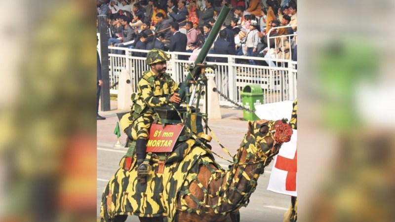 India rolls out mortar-toting camo camels for military parade