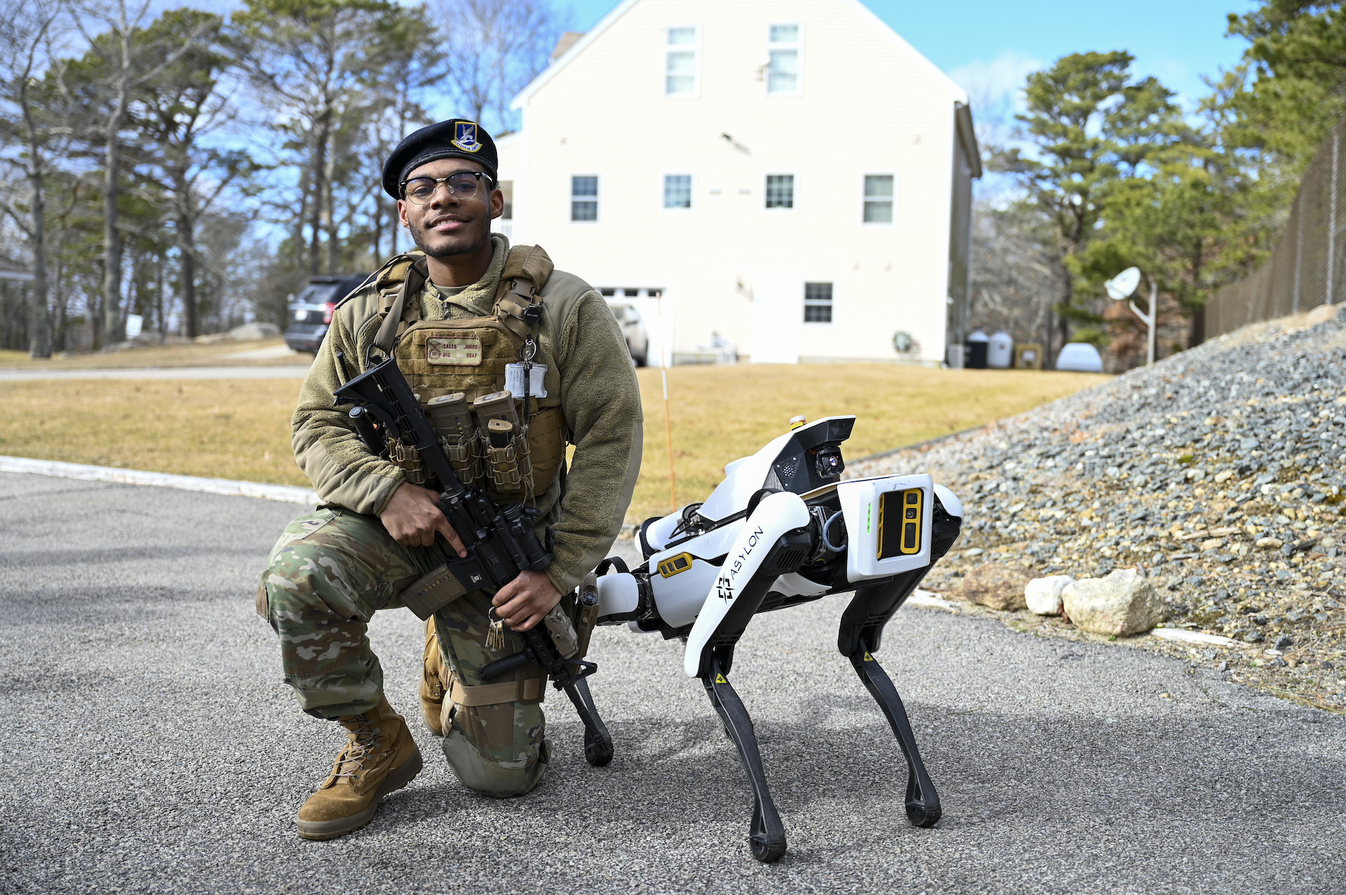 robot dogs cape cod space force station