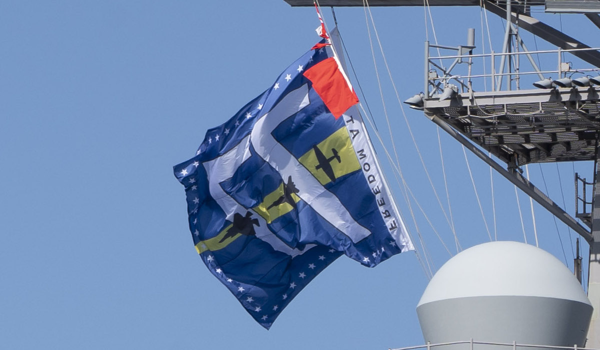 USS George H. W. Bush aircraft carrier battle flag