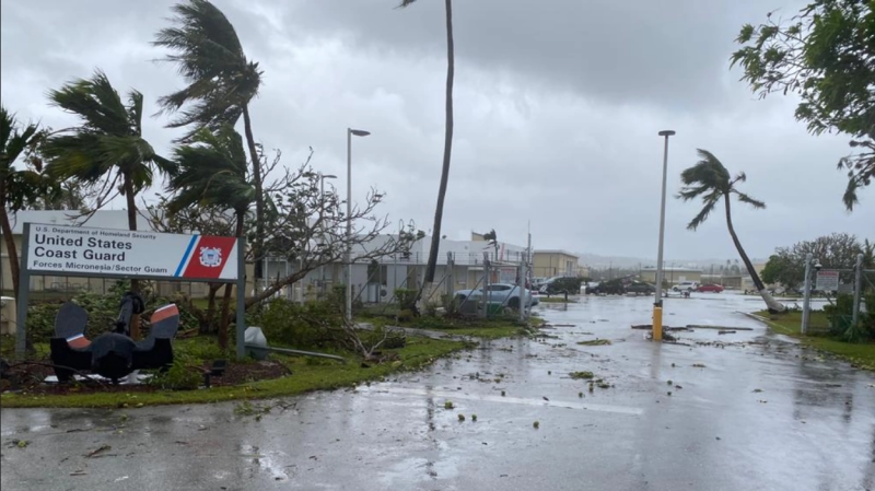 Navy moves carrier strike group to Guam to help with the recovery from Typhoon Mawar