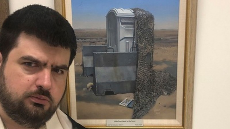 Behold the glory of the Pentagon’s Porta John painting