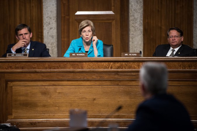 Senator in Congress hearing