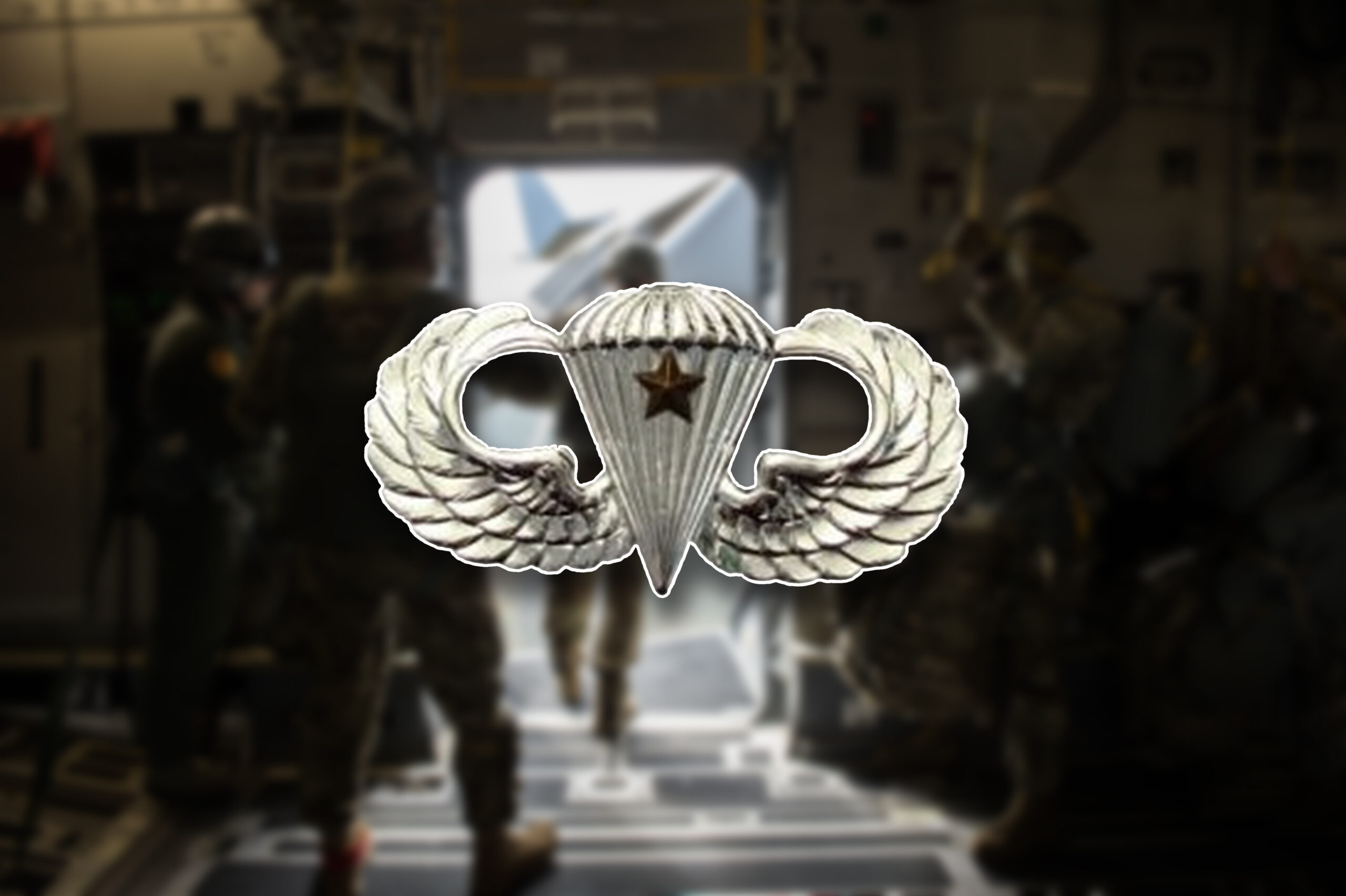 single combat jump parachutist badge