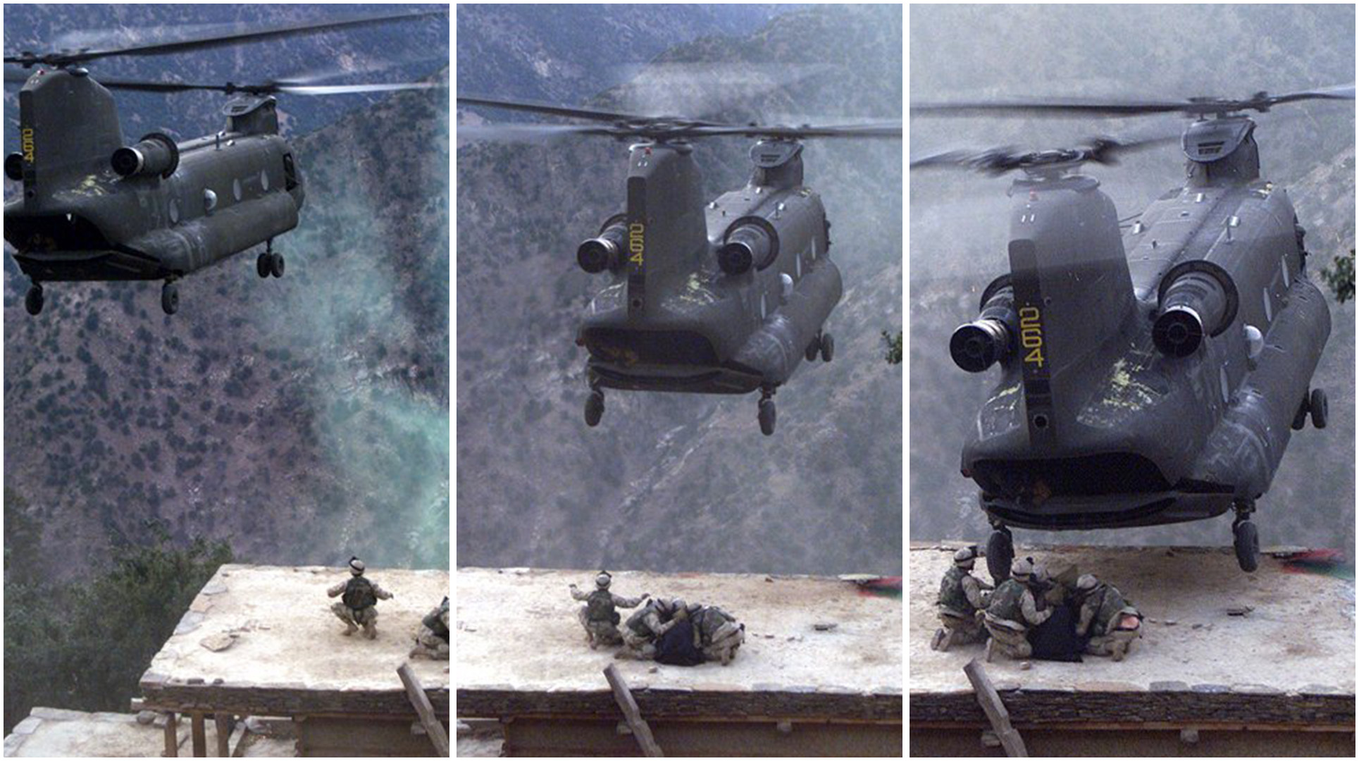 iconic photo afghanistan chinook