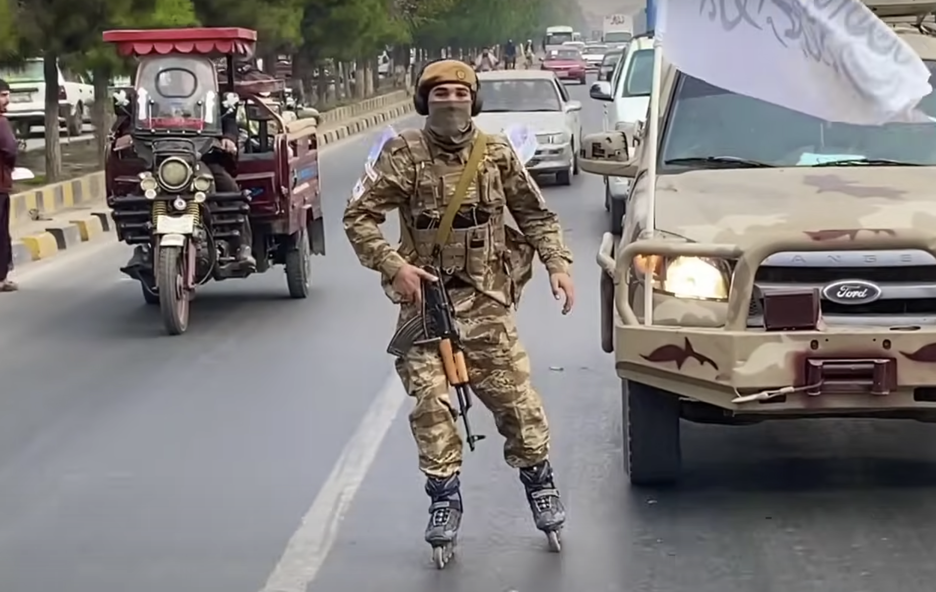 taliban rollerblade