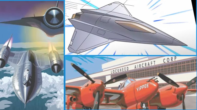 Here are all the airplanes and easter eggs in the amazing Skunk Works video