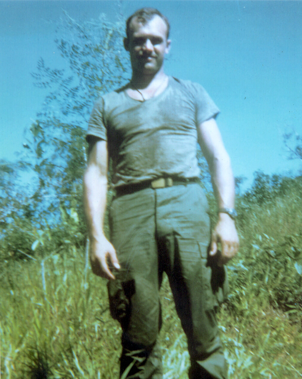 Rocky Bleier somewhere in Vietnam in the late 1960s.