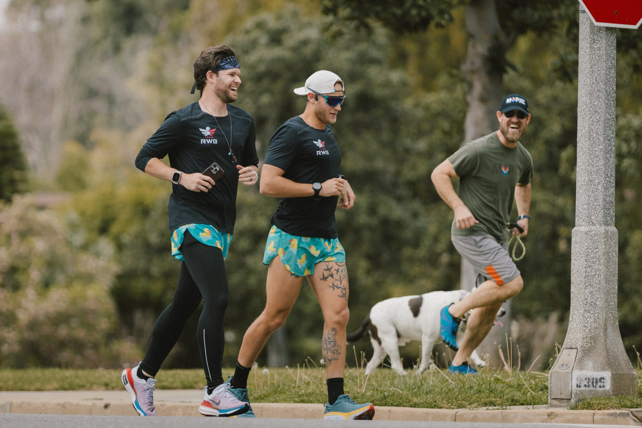 People are jumping in to run with Paul Johnson during his transcontinental run.