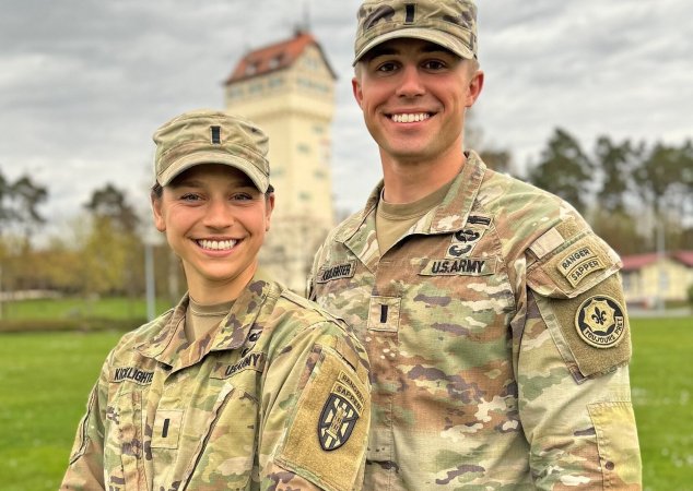 Married Army couple win back-to-back Sapper school awards