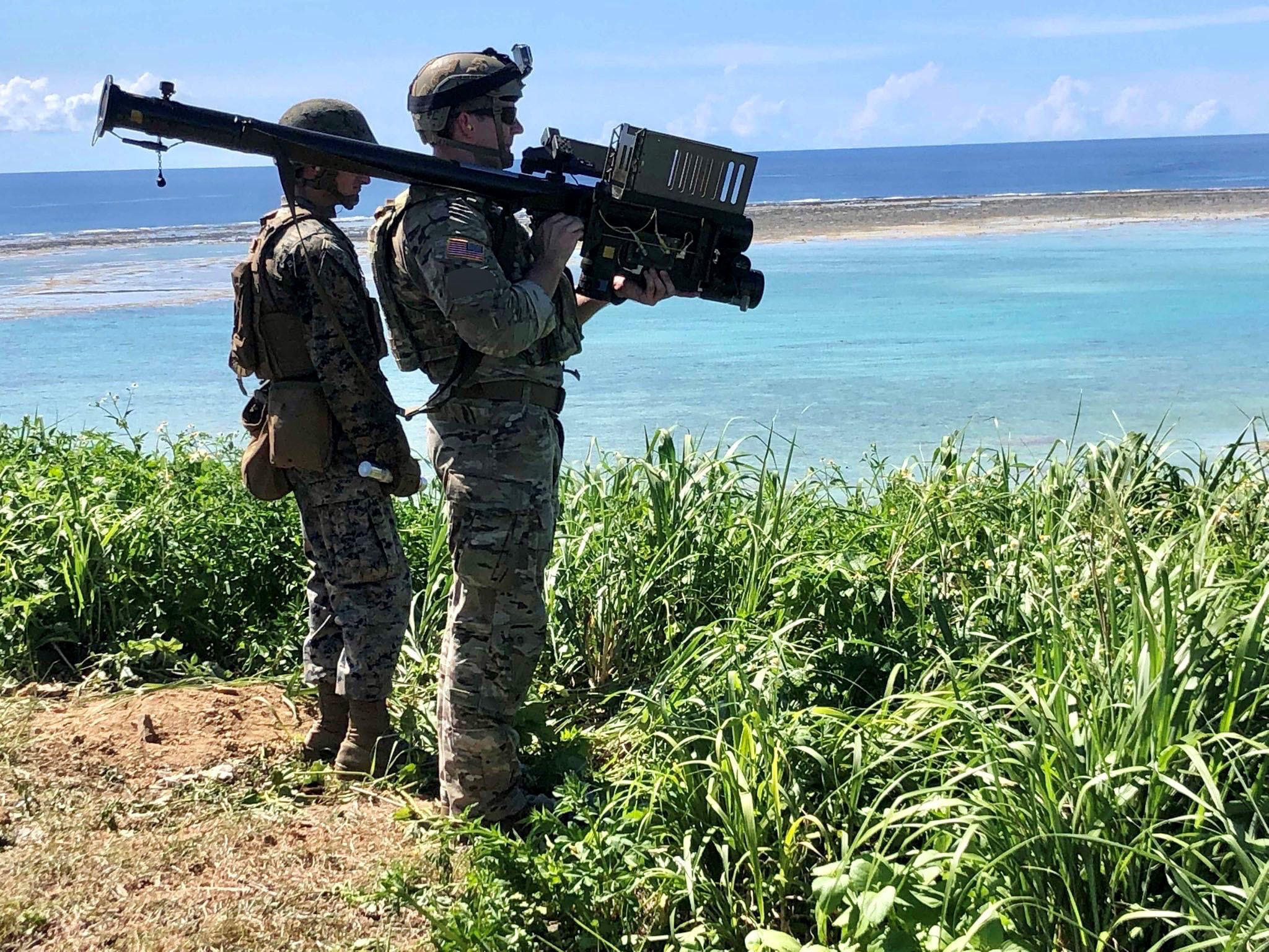 Green Beret learning how to fire the stinger missile.