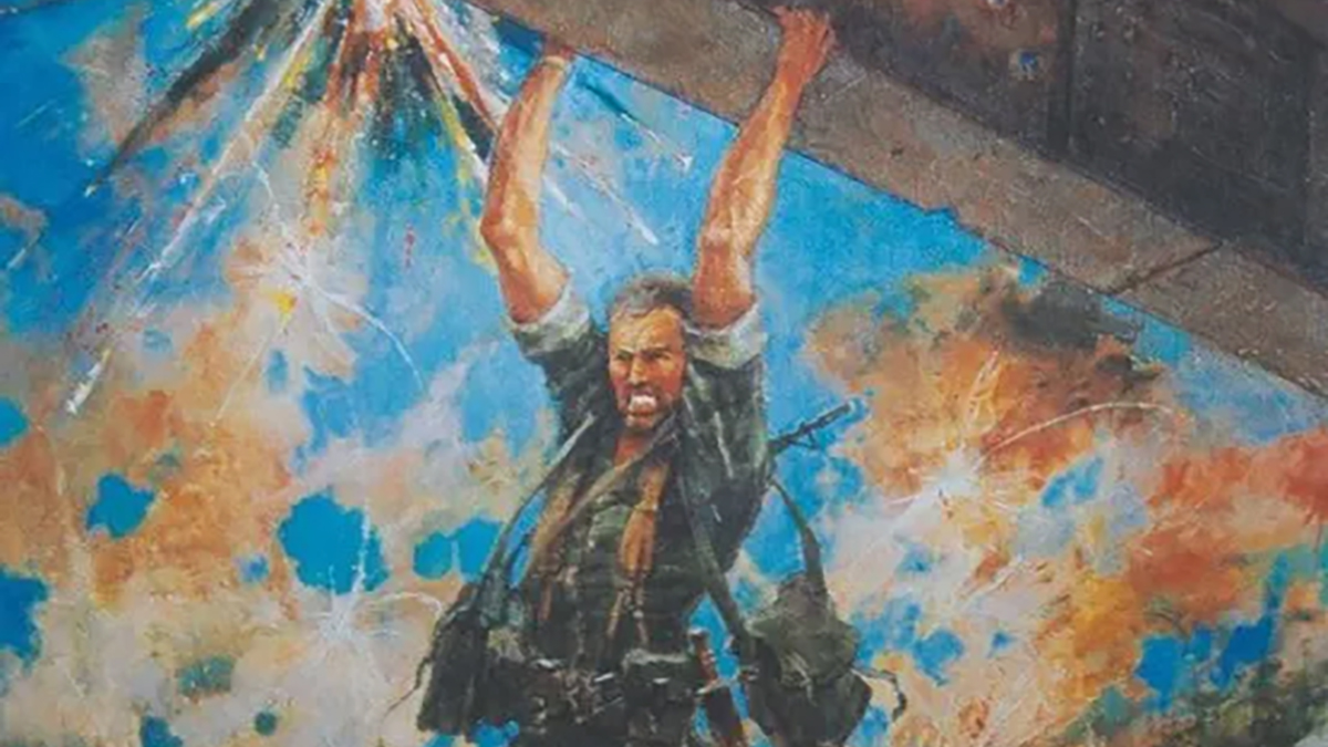 This painting by Charles Waterhouse honors the bravery of Marine Capt. John W. Ripley, who braved enemy fire for more than three hours planting explosives on the Dong Ha Bridge on April 2, 1972. Ripley played a key role in stopping North Vietnam’s Easter Offensive.