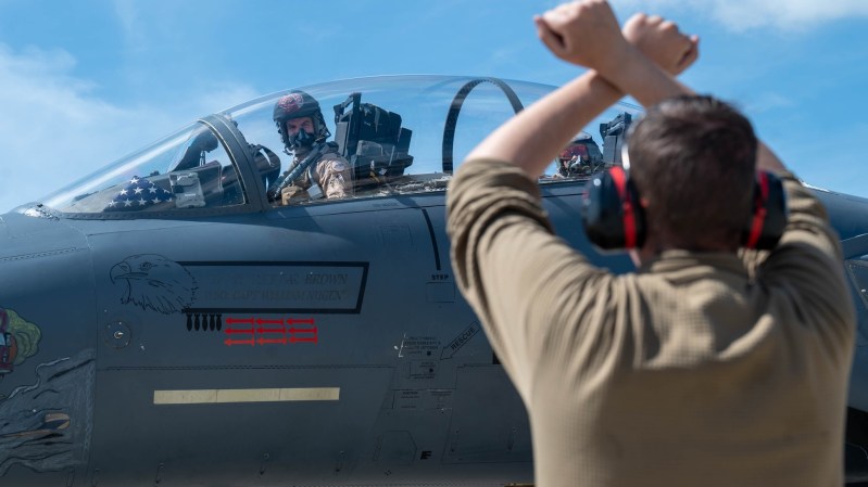 F-15E pilot, in a jet called ‘Mullet,’ packs Zyn and kills drones