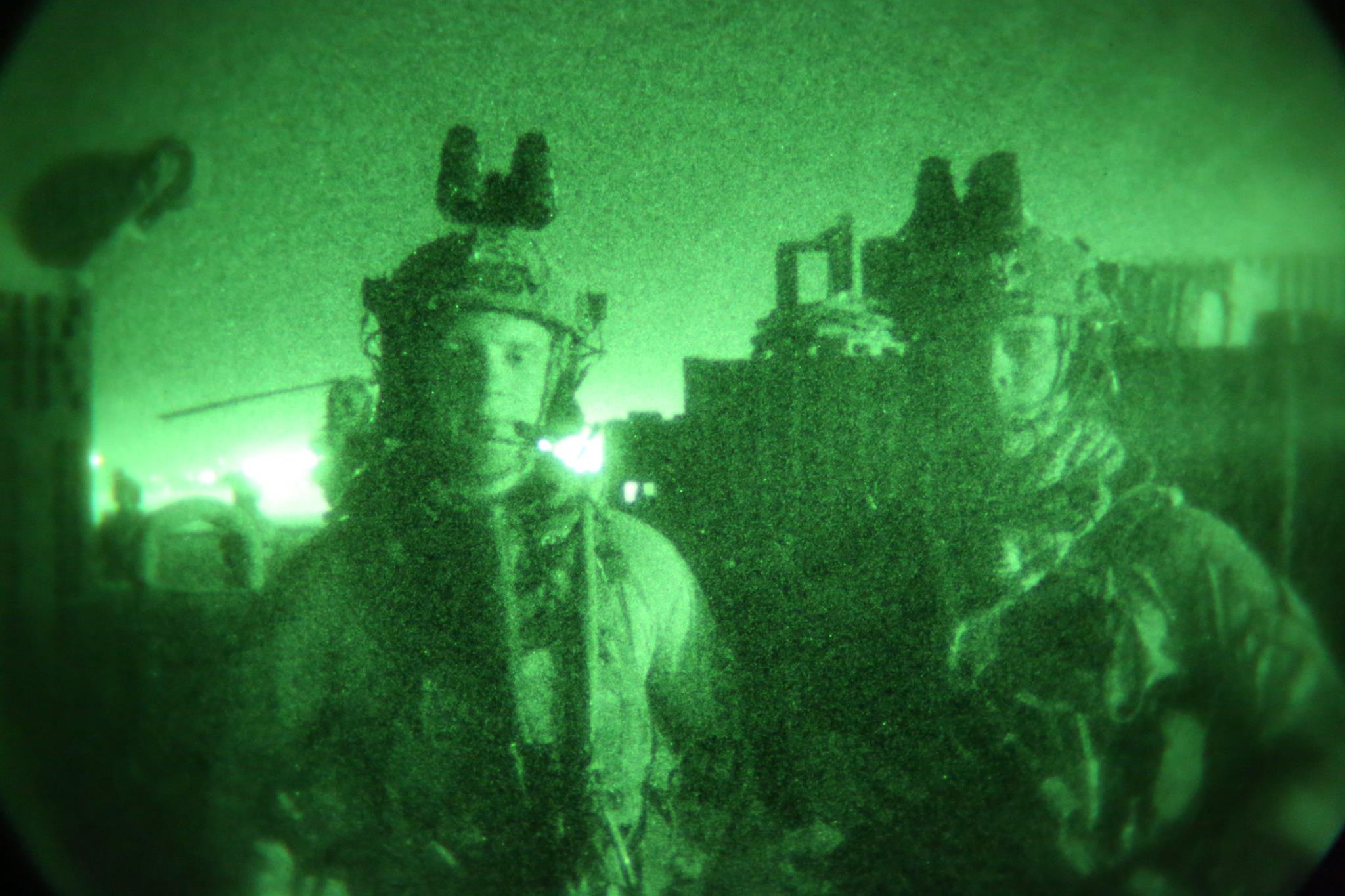 Luke Ryan and Patrick Hawkins as gun team leaders in Afghanistan.