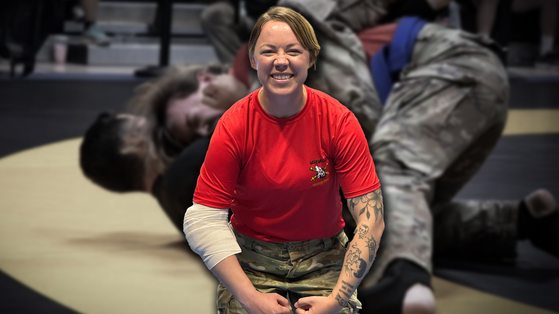 Staff Sgt. Diane Kancauski Desert Warrior Week Army combatives chamionship