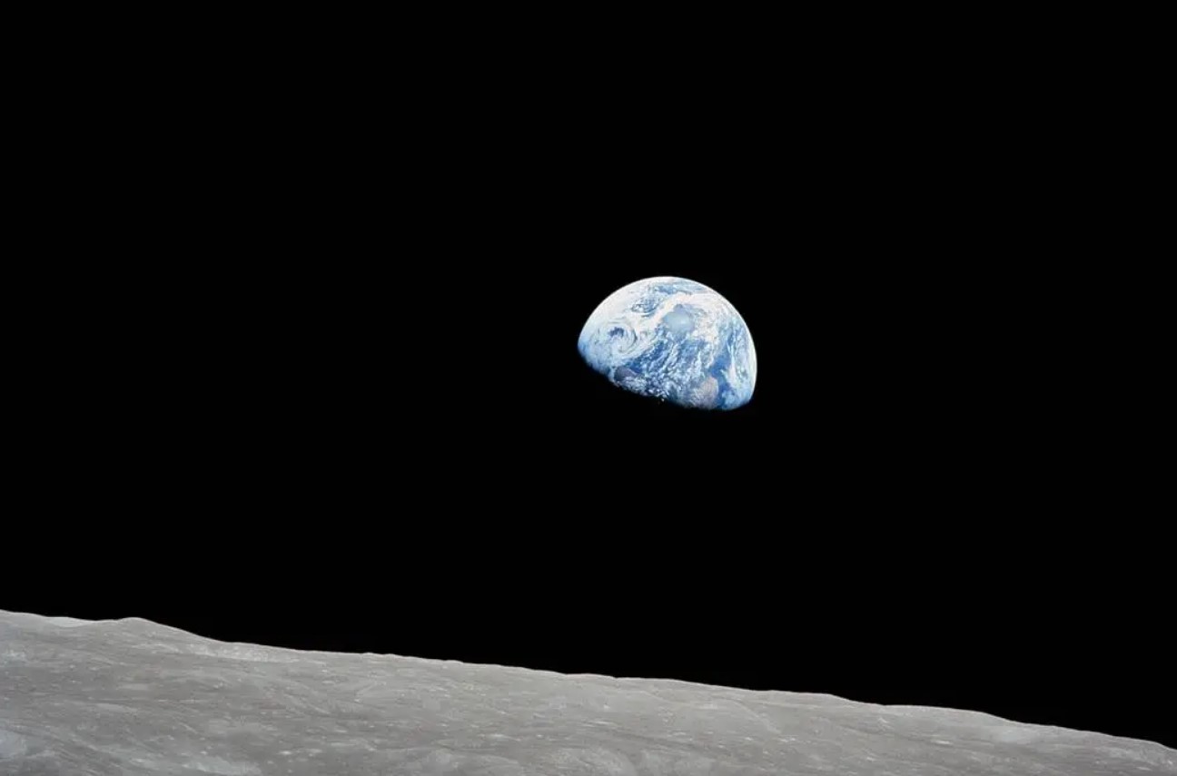 William Anders' "Earthrise." (photo courtesy NASA)