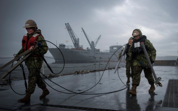 JLOTS is an umbrella term for several different U.S. military capabilities that can deliver supplies from the sea to shore.