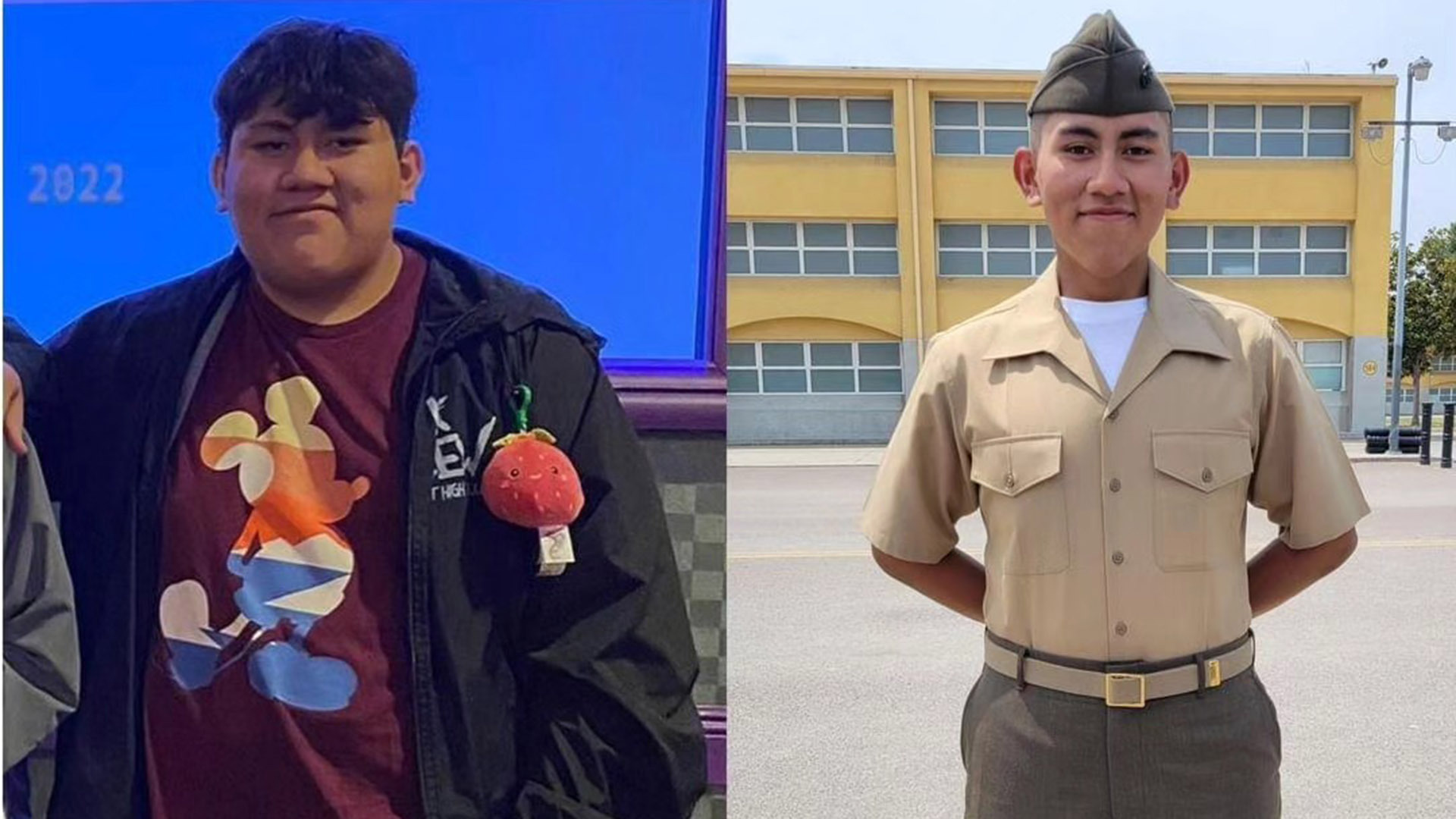 Marine recruit loses more than 100 pounds for boot camp