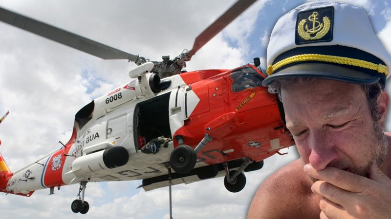 Dave Portnoy was rescued from his drifting boat in the Nantucket Harbor.