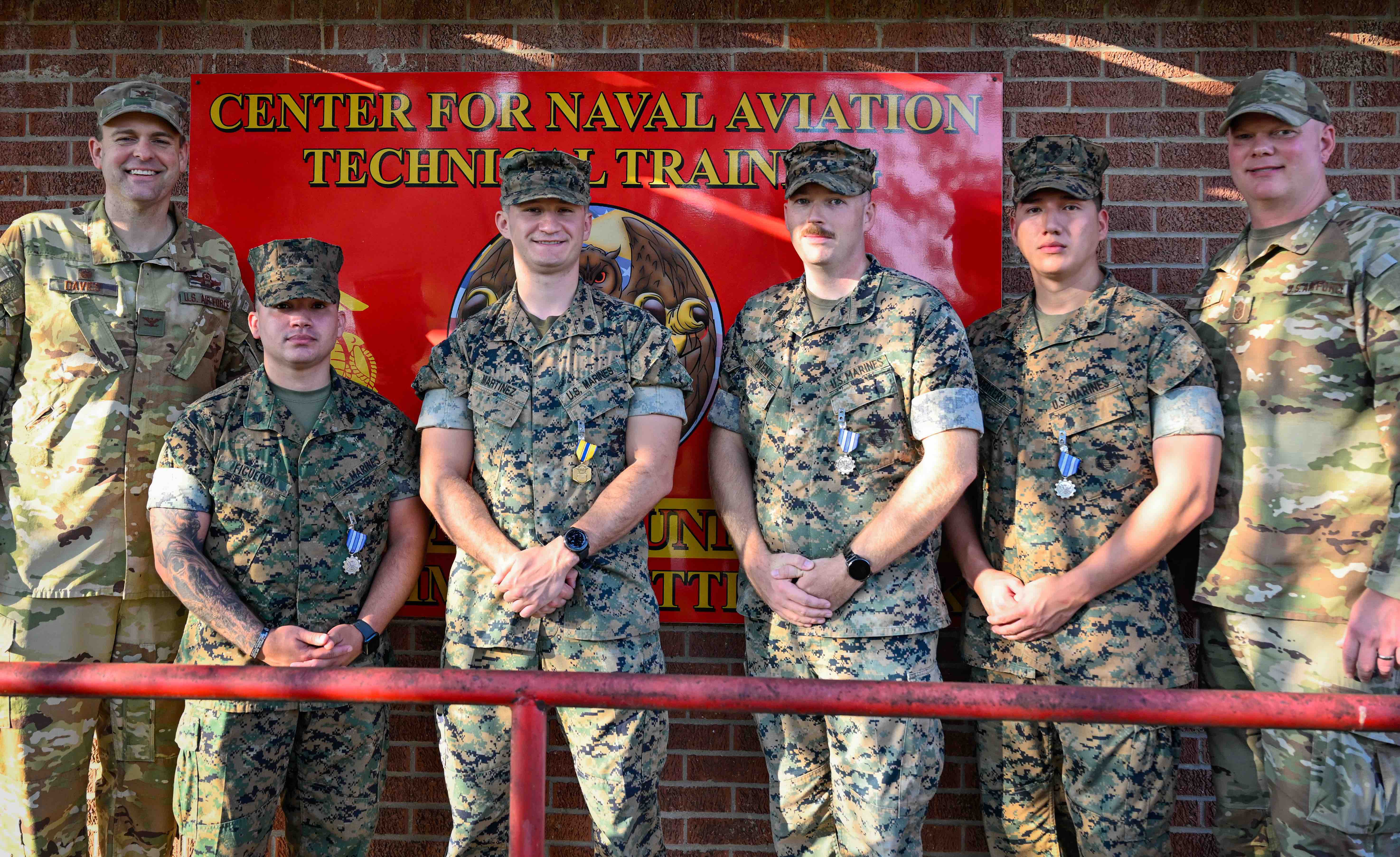 Four Marines trained an Air Force base to take the Marine Corps fitness test. The Air Force gave them medals for it.