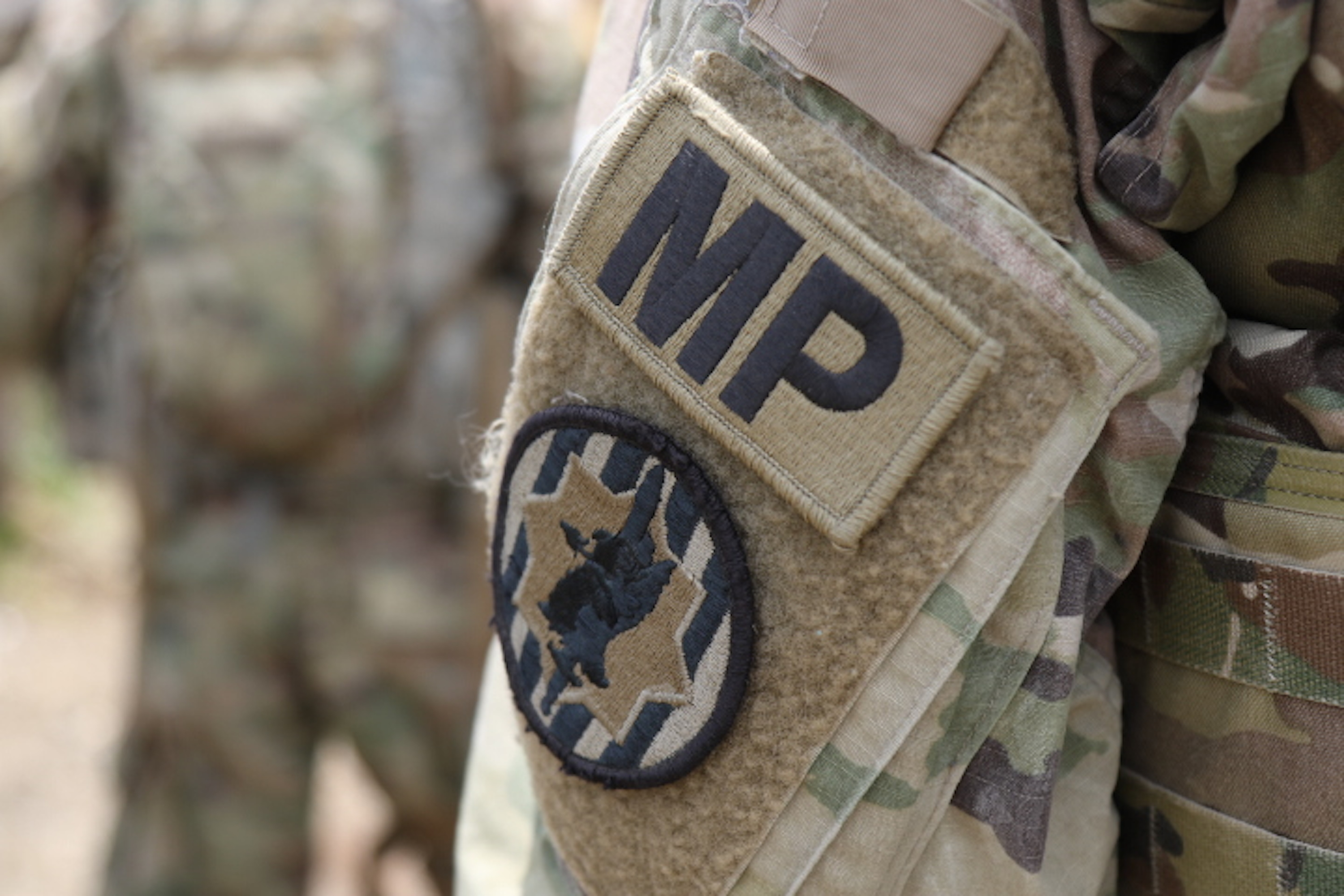 Military Police members with 89th Military Police, Fort Hood, Texas, receive a convoy brief June 4, 2018. They were assisting 504th Military Intelligence Brigade to complete a mission during a field training exercise. (U.S. Army photo by Sgt. Melissa N. Lessard)