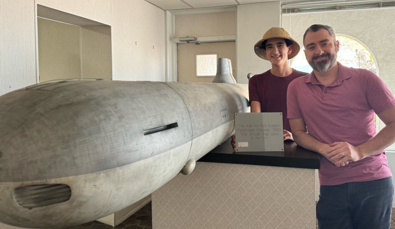 Man buys 11-foot submarine model used in 'The Hunt For Red October' 1990 spy thriller.