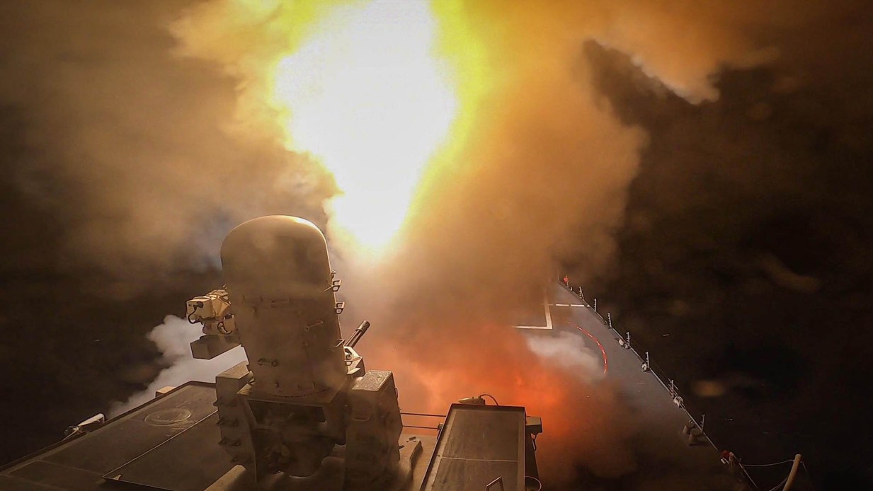Navy destroyers down 8 Houthi drones and 8 missiles in Red Sea