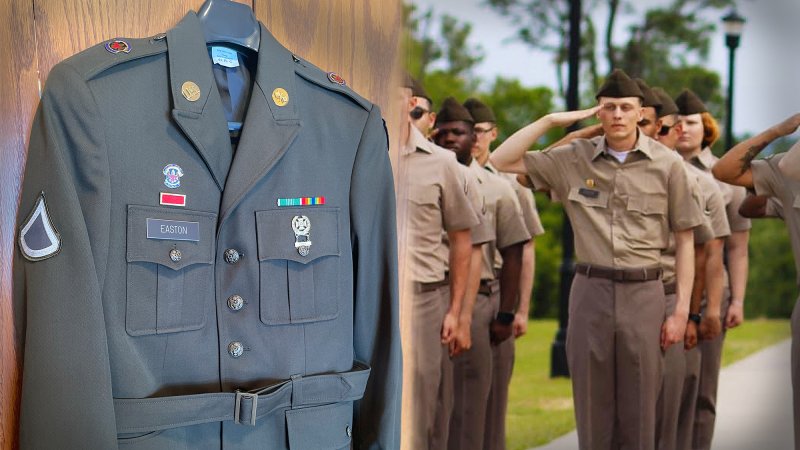 Pfc. Dillon Easton died in his sleep on Nov. 17, five months after joining his unit. His fellow soldiers worked nonstop to ensure his uniform was funeral-ready.