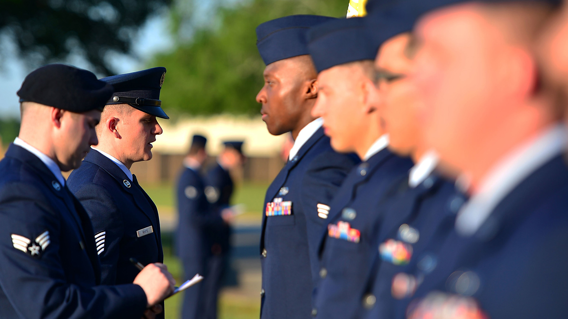 Air Force uniform inspections