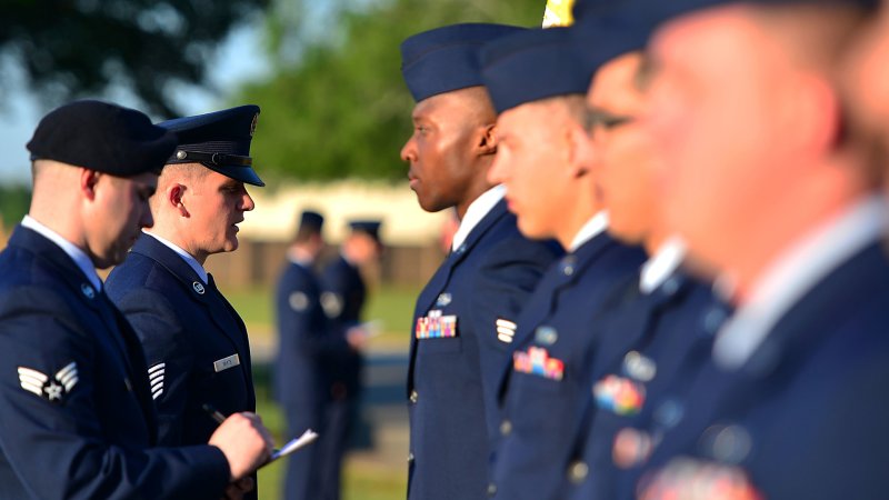 Air Force uniform inspections