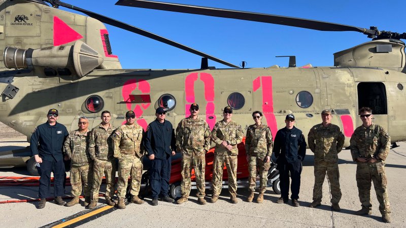 Chief Warrant Officer 5 Joseph Rosamond and his crew.