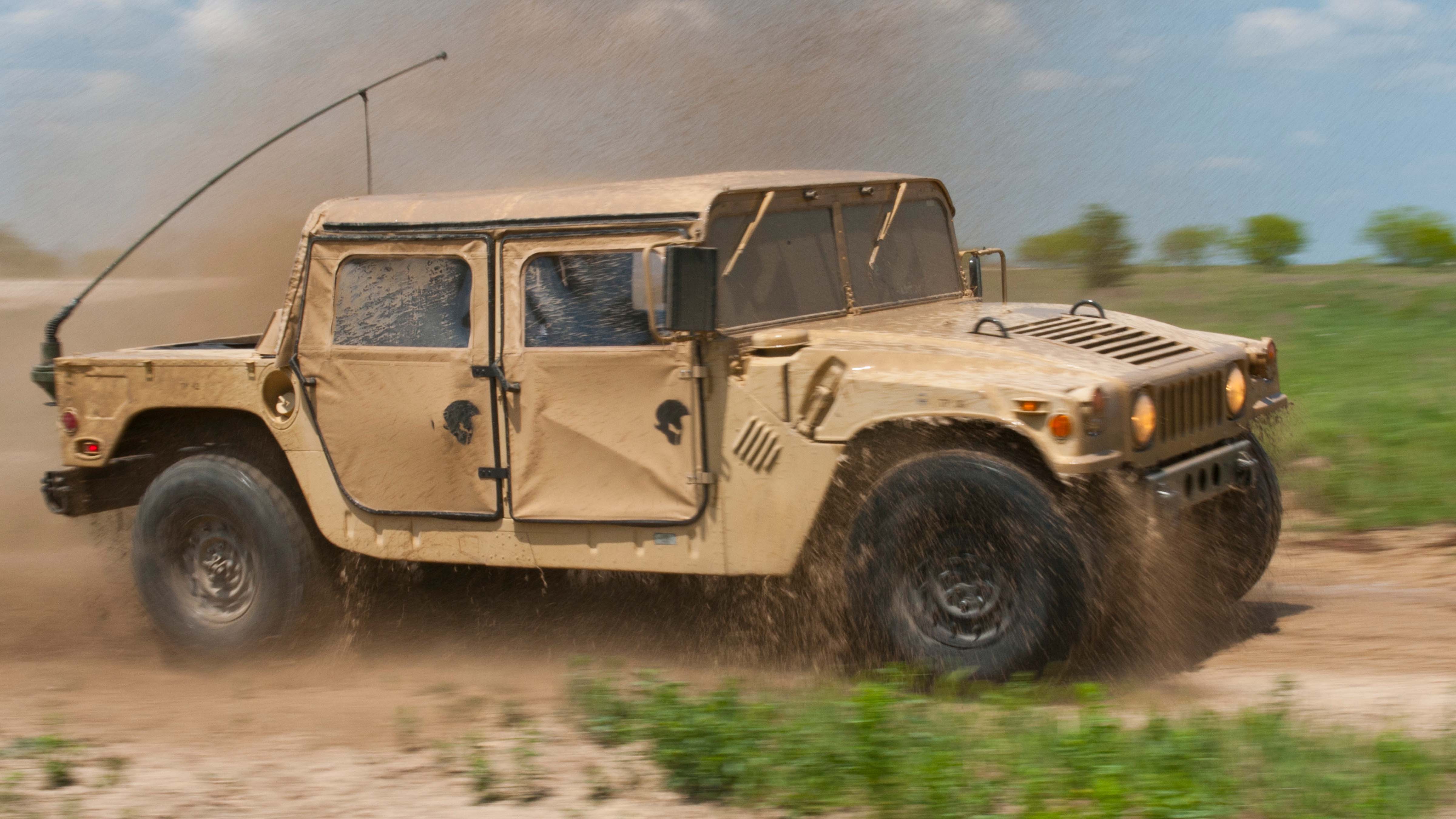 Two soft-sided humvees were found after being stolen on Jan. 8 in Tustin, California.