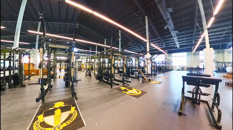 The Army's new gym for Special Forces students and other soldiers in special operations pipelines features 100 workout stations, 30,000 pounds of free weights and a digital shooting range.