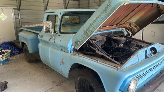 Wilkinson’s blue 1963 Chevrolet Pickup
