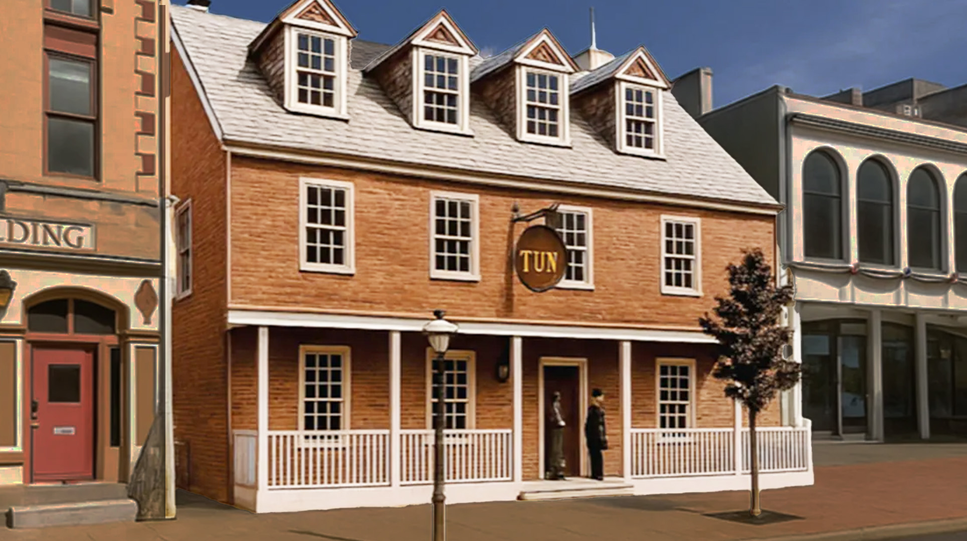 Marine veteran Monty Dahm is leading one of two efforts to build a replica of Tun Tavern in Philadelphia.