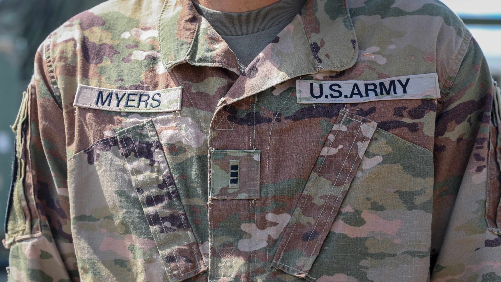 U.S. Army Chief Warrant Officer 3 Brian Myers, an automotive maintenance warrant officer for 1st Battalion, 68th Armor Regiment, 3rd Armored Brigade Combat Team, 4th Infantry Division, wears the rank of chief warrant officer 3 at Drawsko Pomorskie, Poland, July 5, 2022. The 3/4 ABCT is among other units assigned to the 1st Infantry Division, proudly working alongside NATO allies and regional security partners to provide combat-credible forces to V Corps, America's forward-deployed corps in Europe. (U.S. Army National Guard Photo by Sgt. Tara Fajardo Arteaga)
