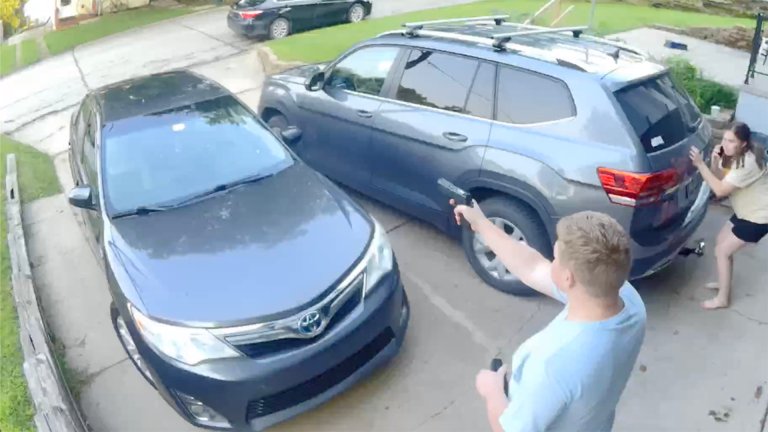 Airman Returns Fire At Gunman